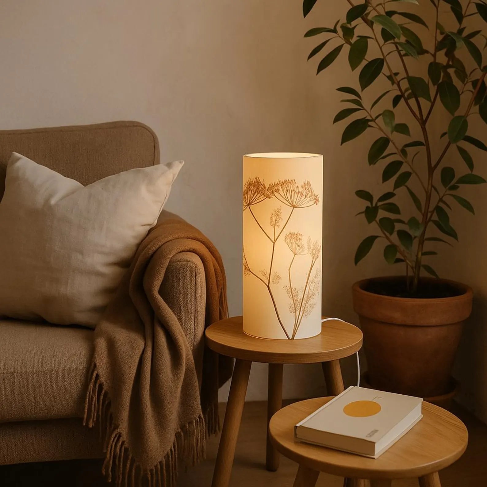 Floral Paper Lamp