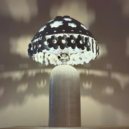Boho Bloom Handmade Ceramic Table Lamp
